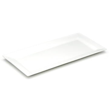 14-1/4"x7" Rectangular Plate, White Ceramic