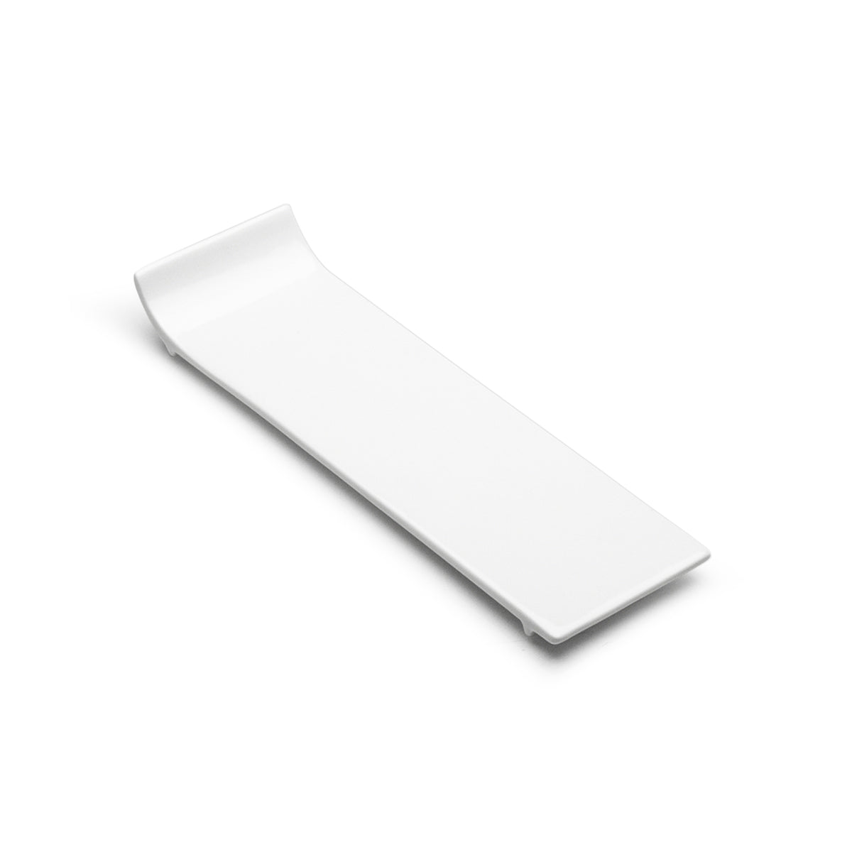 12"x3-3/4" Rectangular Plate, White Ceramic