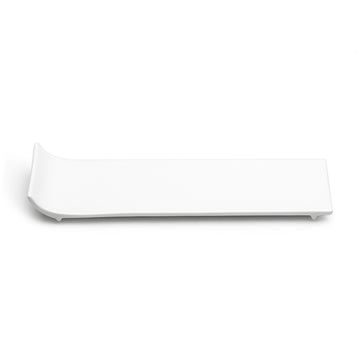 15-3/4"x5" Rectangular Plate, White Ceramic