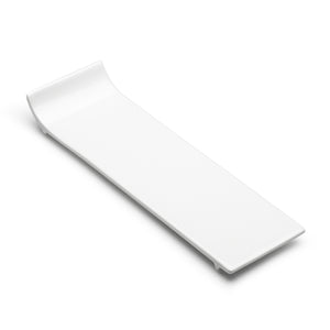 15-3/4"x5" Rectangular Plate, White Ceramic