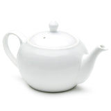 Teapot 8"H (620ml), White Ceramic