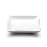 4-1/4" Deep Square Plate, White Ceramic