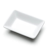 3.75"X2.5" Rectangular Plate, White Ceramic