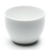 3.35"H Teacup, White Ceramic