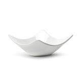 8" Square Bowl, White Ceramic