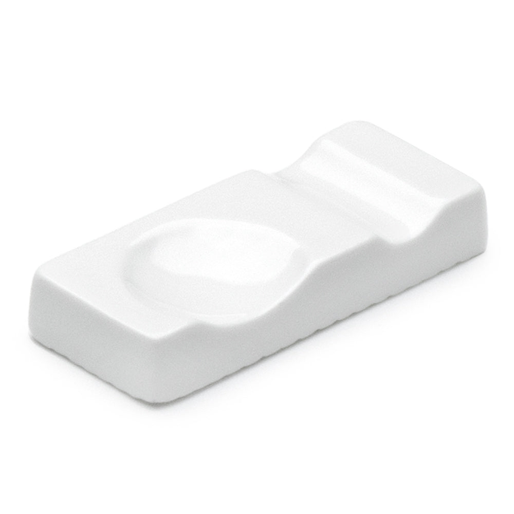 Spoon & Chopstick Rest, White Ceramic