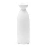 7" Sake Bottle 9oz, White Ceramic