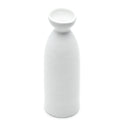 7" Sake Bottle 9oz, White Ceramic