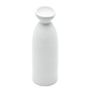 7" Sake Bottle 9oz, White Ceramic