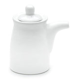 Sauce Disenser 3-3/4"H, White Ceramic