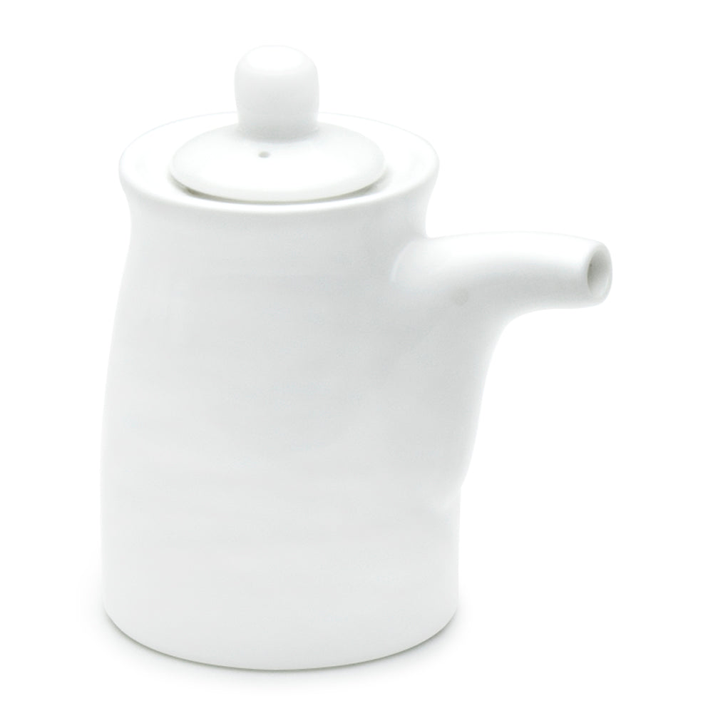 Sauce Disenser 3-3/4"H, White Ceramic
