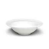 8-1/2" Round Wide-Rim Bowl, White Ceramic