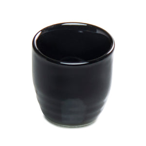 Sake Cup 2"H, Black Ceramic