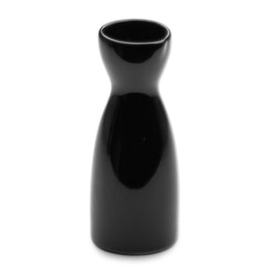 5.5"H Sake Bottle, Black Ceramic