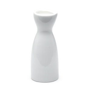 Sake Bottle 5-1/2", White Ceramic