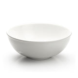 10"x4" Round Noodle Bowl, White Ceramic