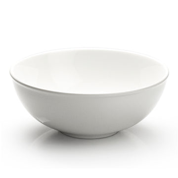 11-7/8"x4-1/2" Round Noodle Bowl, White Ceramic