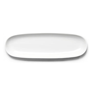13¾″ × 4¼″ White Ceramic Oval Plate