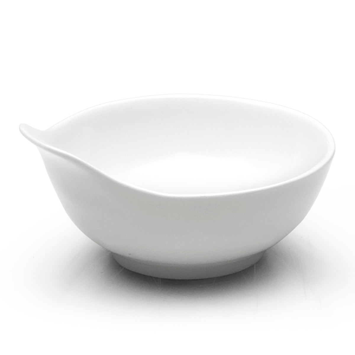 4-3/4"D Tempura Sauce Bowl, White Ceramic