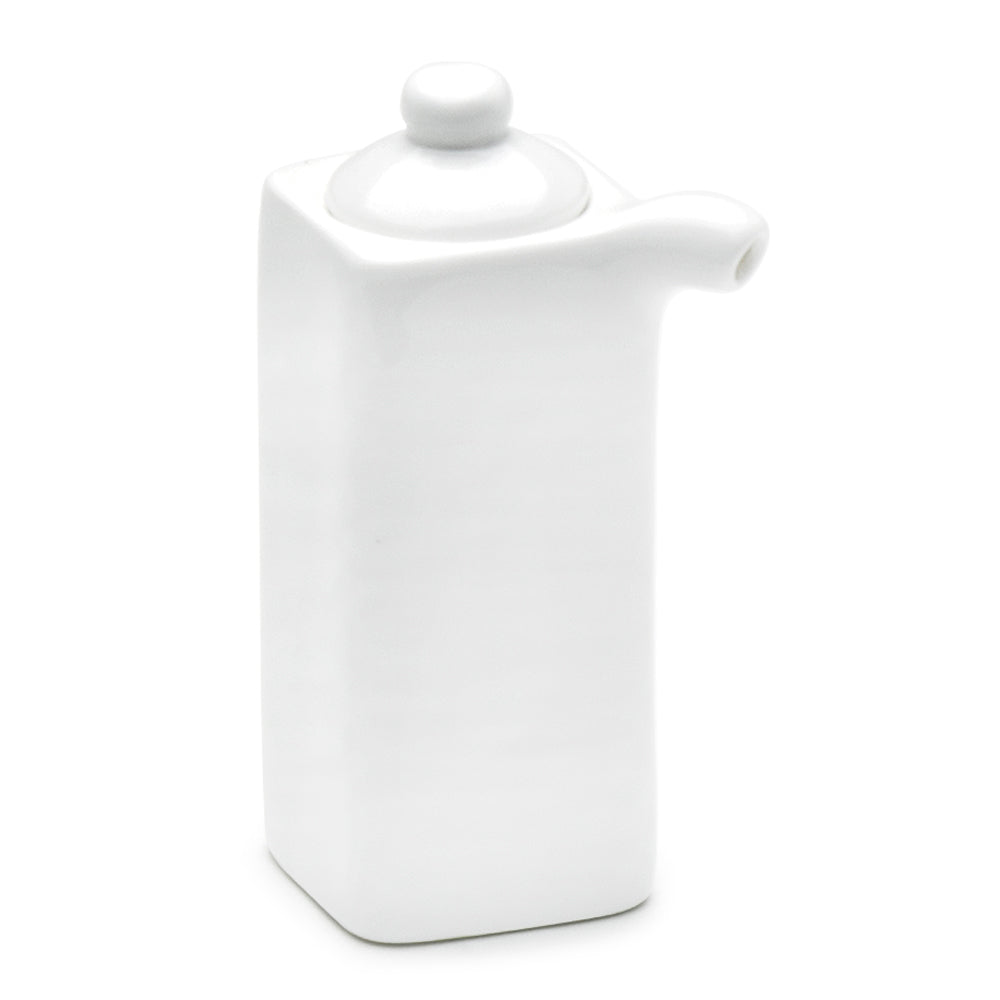 Soy Sauce Pot 4", White Ceramic
