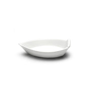 4-1/8"x2-1/2" Boat Bowl, White Ceramic
