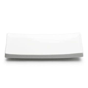 9-1/2"x4-1/4" Rectangular Plate, White Ceramic