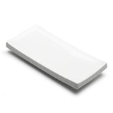 9-1/2"x4-1/4" Rectangular Plate, White Ceramic