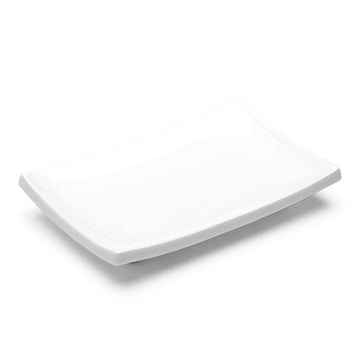 5-7/8"x4" Rectangular Plate, White Ceramic