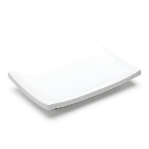 5-7/8"x4" Rectangular Plate, White Ceramic