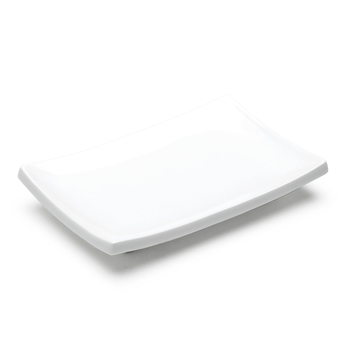 5-7/8"x4" Rectangular Plate, White Ceramic