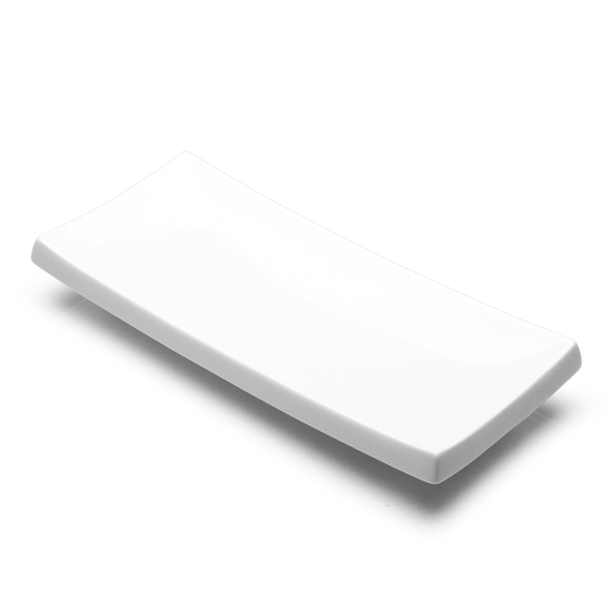 13 1/2"x6" Rectangular Plate, White Ceramic