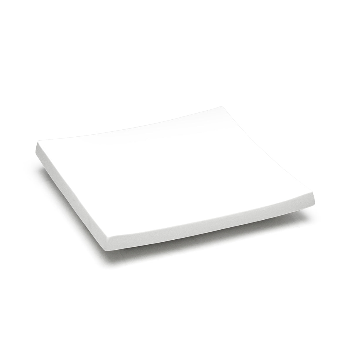 10" Square Plate, White Ceramic