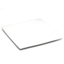 12¾″ White Ceramic Flat Square Plate