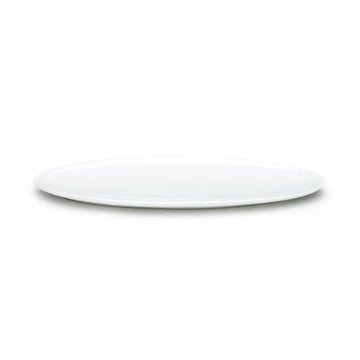16"x5-1/4" Oval Plate, White Ceramic