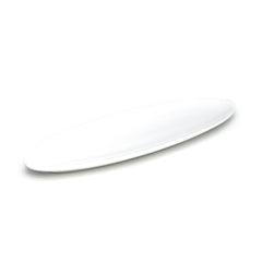 16"x5-1/4" Oval Plate, White Ceramic