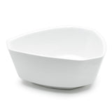 5-1/4" Irregular Bowl, White Ceramic
