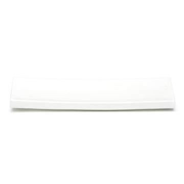 11-3/4"x3-1/2" Rectangular Plate, White Ceramic