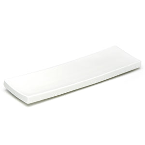 11-3/4"x3-1/2" Rectangular Plate, White Ceramic