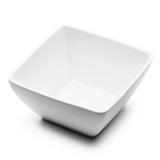 6" Square Salad Bowl , White Ceramic