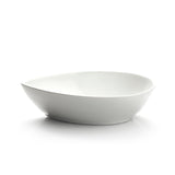 8-1/2"x5-1/4" Teardrop Bowl, White Ceramic