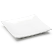 6" Square Plate, White Ceramic