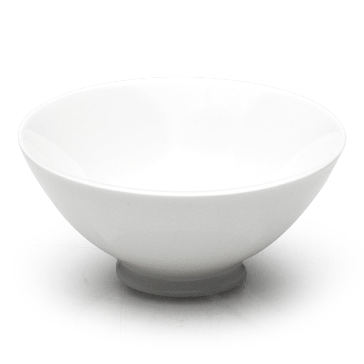 5" Round Rice Bowl, White Ceramic
