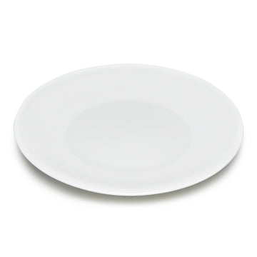 10-1/2" Round Plate, White Ceramic