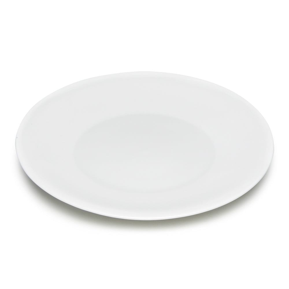 10-1/2" Round Plate, White Ceramic