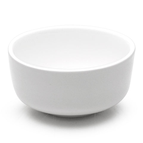 4.5"D Round Bowl, White Ceramic
