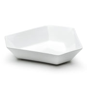 8.5"X2"H Irregular Plate, White Ceramic