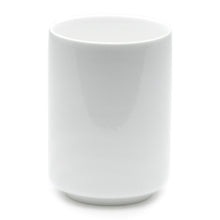 4¼″ White Ceramic Teacup — Smooth Handle-Free Form