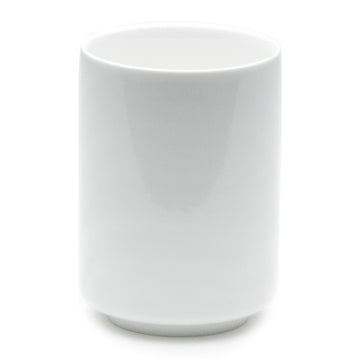 Tea Cup 4-1/4"H, White Ceramic