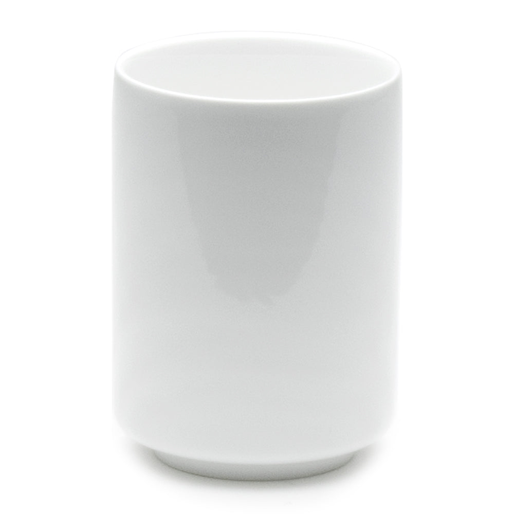 Tea Cup 4-1/4"H, White Ceramic
