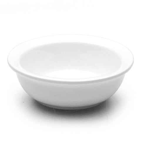 3.25"D x 1"H Round Sauce Dish, White Ceramic
